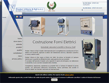 Tablet Screenshot of forni-prederi.com